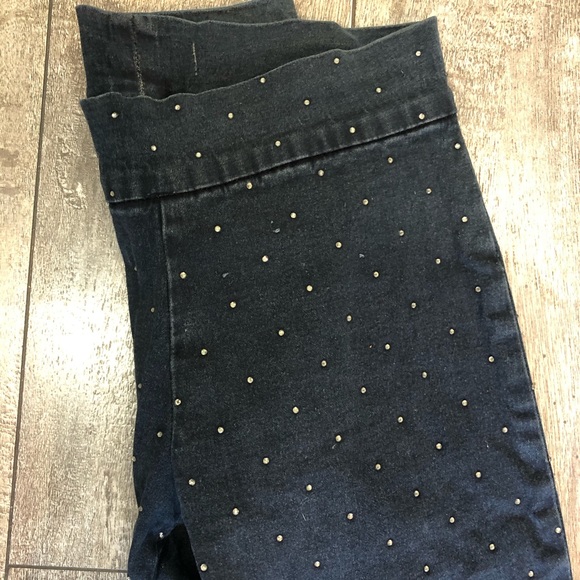 Charley 5.0 rhinestone black stretch denim jeans - Picture 3 of 3